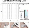 LED Lichterkette Lichtervorhang Innen 3X3m, LED Vorhang USB Produktbild-Vorschau 4