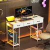 HOMCOM Písací stôl/kuchynský stôl s 2 USB portmi na Náhľad obrázku produktu 9