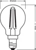 Osram LED Filament Leuchtmittel Tropfen 2,5W = 25W E14 klar Produktbild-Vorschau 9
