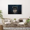 Poster - Poster ohne Rahmen - Wolf Dunkel Grafik - 100x70 Produktbild-Vorschau 5