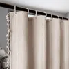OKWISH Duschvorhang 183x183 cm, gestreift, mit Fransen, Produktbild-Vorschau 9