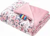 Roses & Smokey Pink Soft Velvet Babydecke 75x100cm Produktbild-Vorschau 2