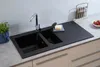 Einbauspüle Küchenspüle Spüle Granit Mineralite 100 x 50 Produktbild-Vorschau 4