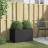 Pflanzkübel Schwarz 62x40x39 cm Kaltgewalzter Stahl 841595 Produktbild-Vorschau 3