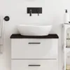 vidaXL Waschtischplatte Dunkelbraun 60x30x2 cm Massivholz Produktbild-Vorschau 2