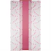 A flat panel curtain with a pink stripe down the center and a floral pattern on the sides. Produktbild-Vorschau