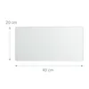 Lavagna magnetica in vetro Relaxdays, 20x40 cm, 3 magneti, Anteprima dell’immagine prodotto 4