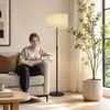 LED Stehlampe Dimmbar Schwarz Höhenverstellbar (133-168cm) Produktbild-Vorschau 6