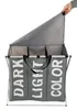 Ruhhy 12257 Dreifach-Wäschekorb 130 l, grau Produktbild-Vorschau 4