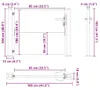 vidaXL Gartentor 100x100 cm Cortenstahl Produktbild-Vorschau 7