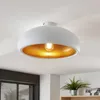 Lindby Deckenlampe Gerwina, weiß/gold, Metall, 40 cm, E27 Produktbild-Vorschau 3