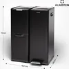 Klarstein Tiyo 3-in-1 Mülleimer - 60L Küchen-Abfalleimer Produktbild-Vorschau 9