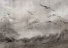 Vlies Fototapete - Swan flight - abstract landscape of Produktbild-Vorschau 5
