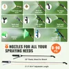 Collage of different spray nozzles and wands, with text highlighting features. Produktbild-Vorschau