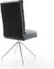 DELIFE Esszimmerstuhl Pela-Flex Echt-Leder Schwarz Produktbild-Vorschau 5