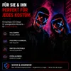 LED Grusel Maske rot & blau Mix - wie aus Purge steuerbar, Produktbild-Vorschau 2