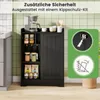 COSTWAY Badezimmerschrank, Nischenschrank mit Schiebetüren, Produktbild-Vorschau 5