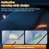 A car windshield cover with reflective warning strips. Produktbild-Vorschau