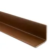 A close-up, studio shot of a brown L-shaped corner profile against a white background. Anteprima dell’immagine prodotto