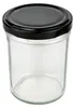 lot de 25 pots 230 ml HOCH To 66 avec couvercle noir et Voir les images du produit 2