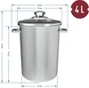 Edelstahl Schinkenkocher 1,5 kg Set inkl. Thermometer, Produktbild-Vorschau 4