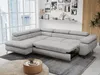 Ecksofa Sofa Grau, Wohnlandschaft L-Form mit Schlaffunktion Produktbild-Vorschau 7