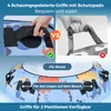 COSTWAY Ø132cm Schneereifen, Aufblasbarer Schlitten mit Produktbild-Vorschau 9