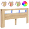 Tête de lit LED Chêne Sonoma 200x18,5x103,5 cm Matériau Voir les images du produit 1