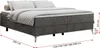 Boxspring bez čela LESS na vysokých nožičkách s úložným Náhled obrázku produktu 5