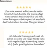 Two customer reviews with star ratings for a product. Produktbild-Vorschau