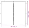 vidaXL Partyzelt-Seitenteil 2 Stk. 200 x 195 cm Weiß PE und Produktbild-Vorschau 6