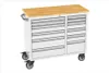 RETTER RS4 Workstation Edelstahl Massivholz 12 Schubladen Produktbild-Vorschau 2