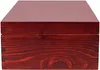 A close-up view of a wooden wine box. Produktbild-Vorschau