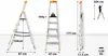Multiple views of an aluminum stepladder with dimensions and weight capacity indicated. Náhľad obrázku produktu
