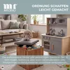 Teakbox Oxford mit Sitzkissen Teakholz massiv Hocker Garten Produktbild-Vorschau 11