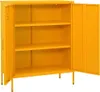 vidaXL Armoire de stockage jaune moutarde 80x35x101,5 cm Voir les images du produit 1