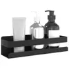 vidaXL Sprchová vanička Matná čierna 23x6,5x6 cm Brúsená Náhľad obrázku produktu 3