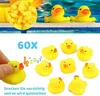 60 Stück Badeente Gummi Ducky Badespielzeug Produktbild-Vorschau 3