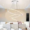 60W LED Kristall Deckenleuchte, Moderne Pendelleuchte Rund Produktbild-Vorschau 1