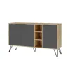 Skye Decor, Clara Console - Oak, Anthracite, meubles de Voir les images du produit 3