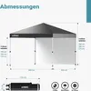 Skladací altánok Wiltec 3 x 3 m sivý s kolieskami, skladací Náhľad obrázku produktu 4