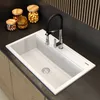 Überlauf Rechteckig Rund Weiss Siphon-Set Für Spülbecken Produktbild-Vorschau 4