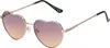 Damen Sonnenbrille Herz Form Designer 80er Modern Urlaub Produktbild-Vorschau 1