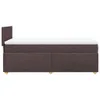 Boxspringbett mit Matratze Dunkelbraun 90x190 cm Stoff Produktbild-Vorschau 7