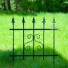 Recinzione da giardino in acciaio nero a palizzata 66 cm Anteprima dell’immagine prodotto 2