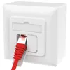 Cat6a Netzwerkdose Werkzeug Set Netzwerk Dose Kabel Aufputz Produktbild-Vorschau 6