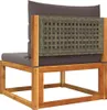 Maison Exclusive - 5-tlg. Gartensofa-Set mit Kissen Holz Produktbild-Vorschau 7