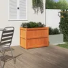 vidaXL Kvetináč vosk hnedý 90x50x70 cm masívne borovicové Náhľad obrázku produktu 3