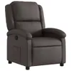 vidaXL Fauteuil relax marron foncé cuir véritable Voir les images du produit 1