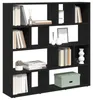 Bücherschrank/Raumteiler Eiche schwarz 105x24x102 cm Produktbild-Vorschau 2
